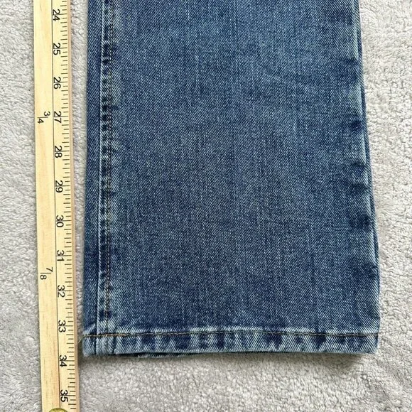 Rockies Women's Relaxed Low Rise Western Denim Jeans Size 4 L Tall Blue - Picture 9 of 13
